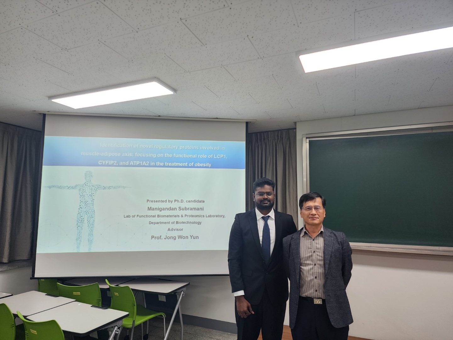 Manigandan presented his doctoral thesis