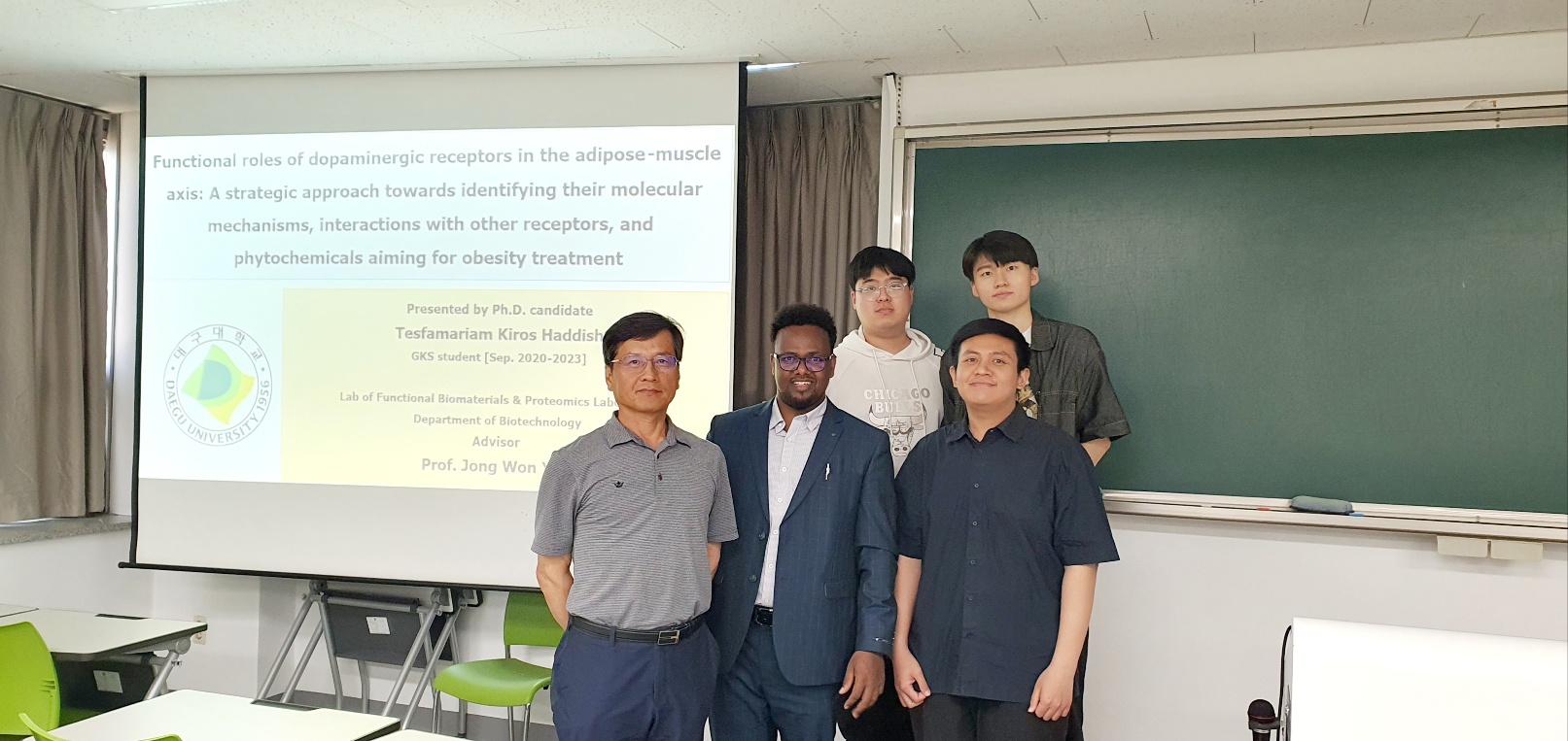 Kiros presented his doctoral dissertation